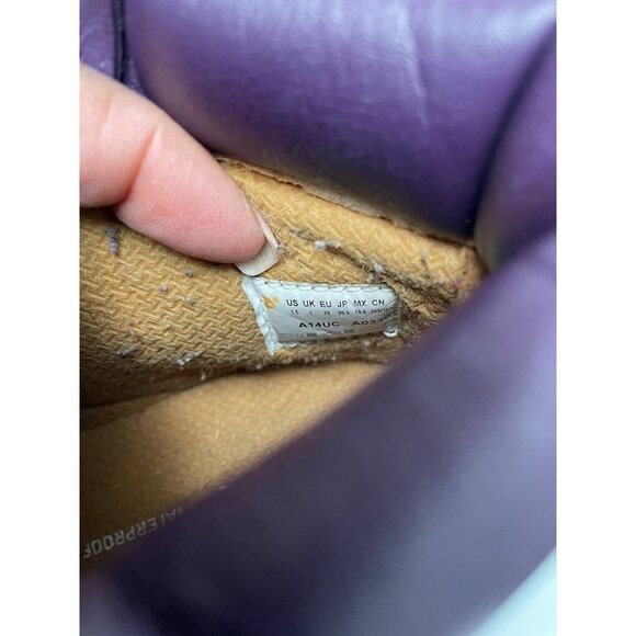 Purple Timberland Boots Waterproof Girl’s  Size 1.5 - Picture 7 of 7